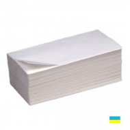 Рушники паперові білі 2- шарові листові (150 шт)
